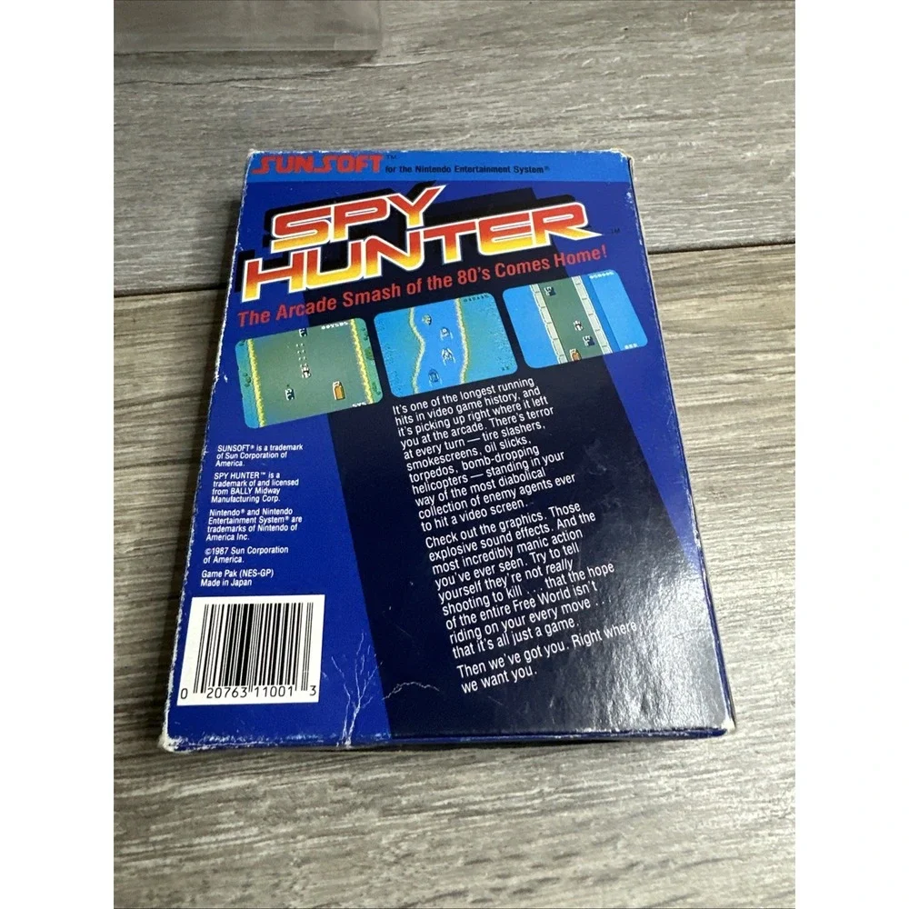 Sunsoft Spy Hunter: Authentic Arcade Edition! (Nintendo NES, 1987) Authentic CIB